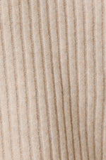 Oatmeal V-Neck Oversized Vest Sweater