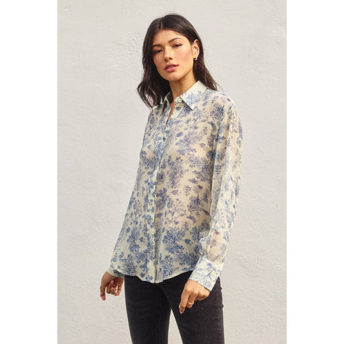 Bue Paisly Floral Collared Shirt