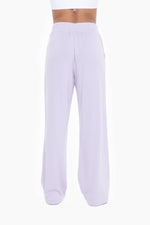 Lilac Wide Leg Fleece Lounge Pants