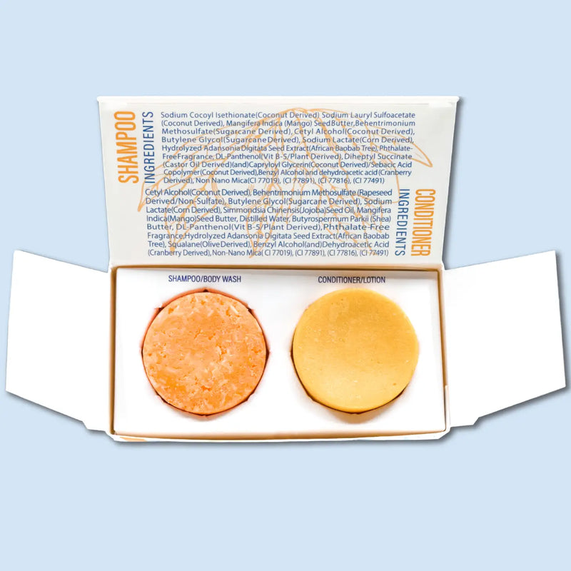 Mango Shampoo & Conditioner Bar Sample Set