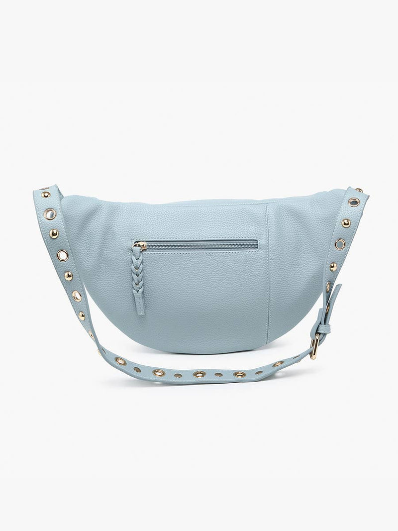 Nova Brown Studded Sling Bag