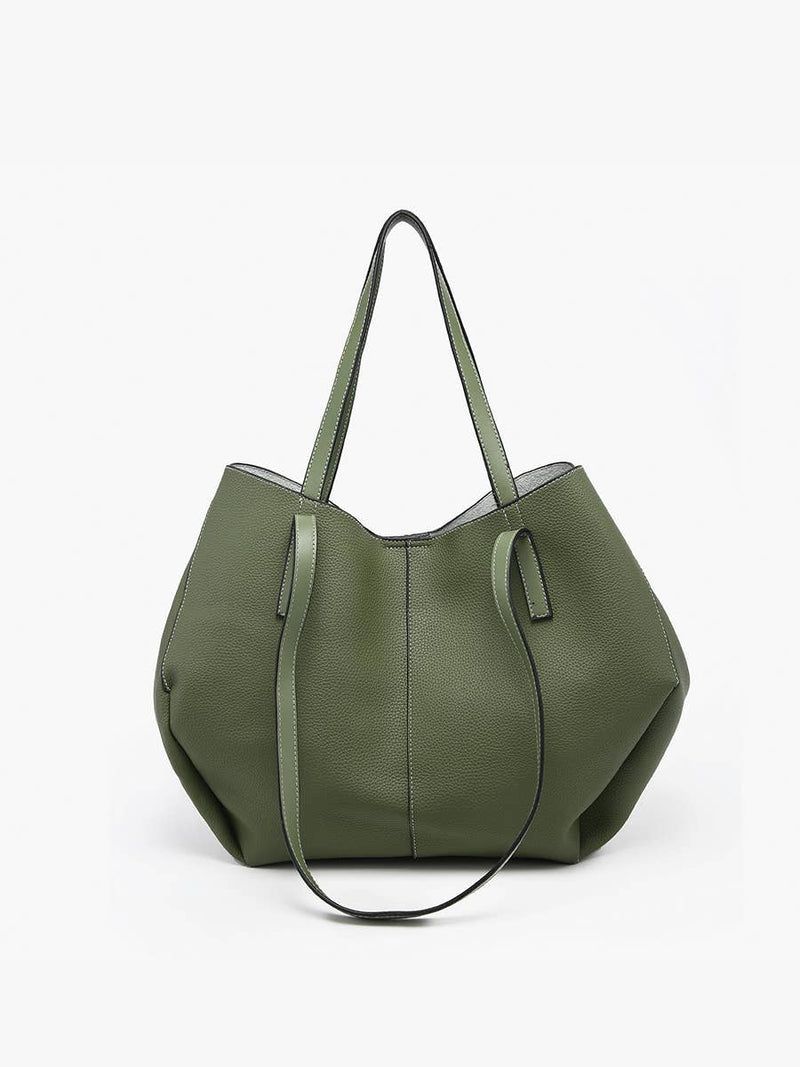 Celeste Black Distressed Hobo Bag