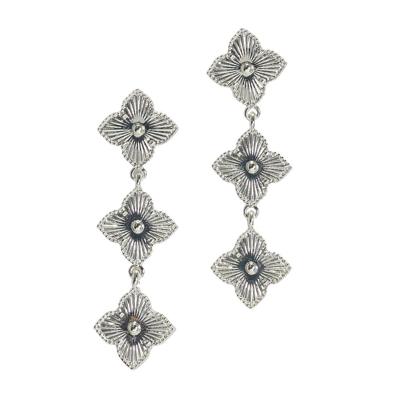 Flower Clover Drop Dangle Earring