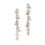 Date Night Dangle Drop Earrings - Gold/Silver