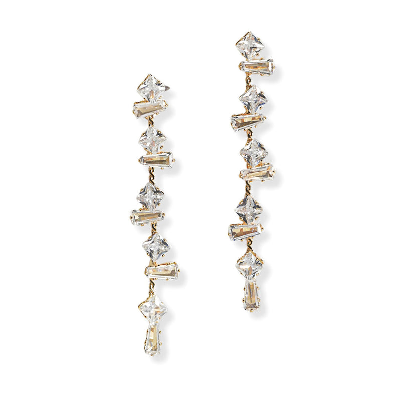 Date Night Dangle Drop Earrings - Gold/Silver
