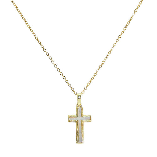 Pearl Cross Necklace
