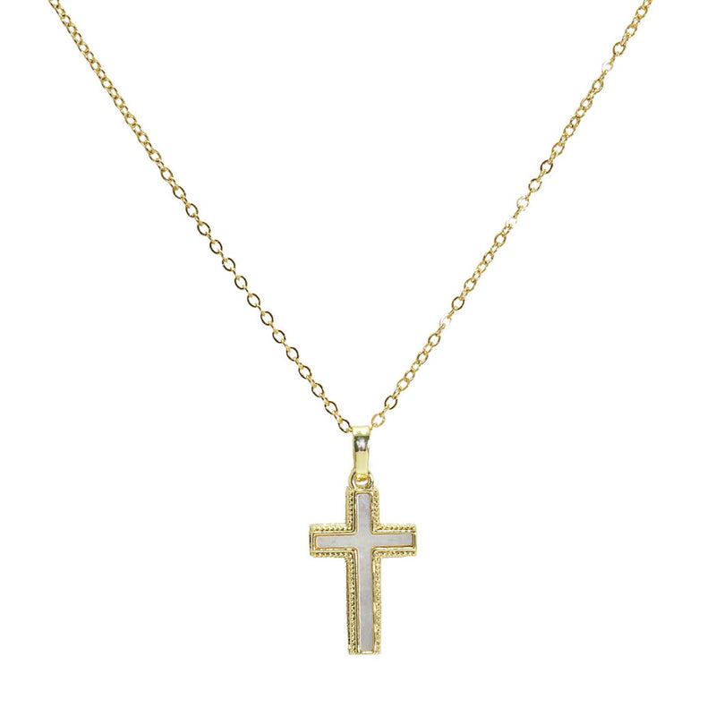 Pearl Cross Necklace