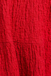 Tiered Spaghetti Babydoll Red Mini Dress