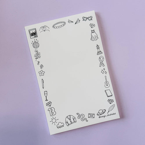 Eras Doodles Color-in Notepad