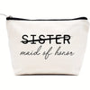 SISTER Maid of Honor Makeup Bag