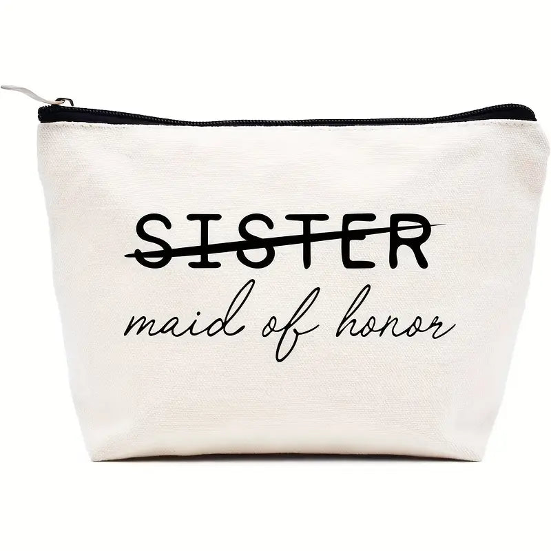 SISTER Maid of Honor Makeup Bag