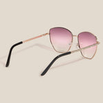 Rhinestone Accent Aviator Sunglasses Set: ASSORTED