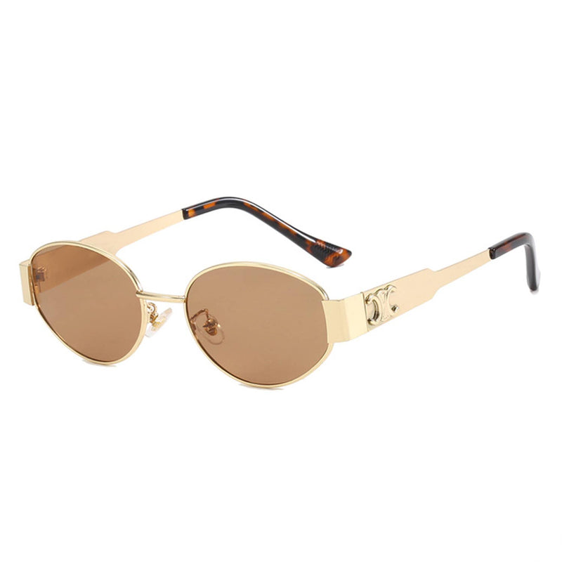 90s Vintage CC Round Sunglasses
