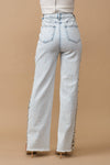 Cut Out At Side w/ Jeweled Jeans