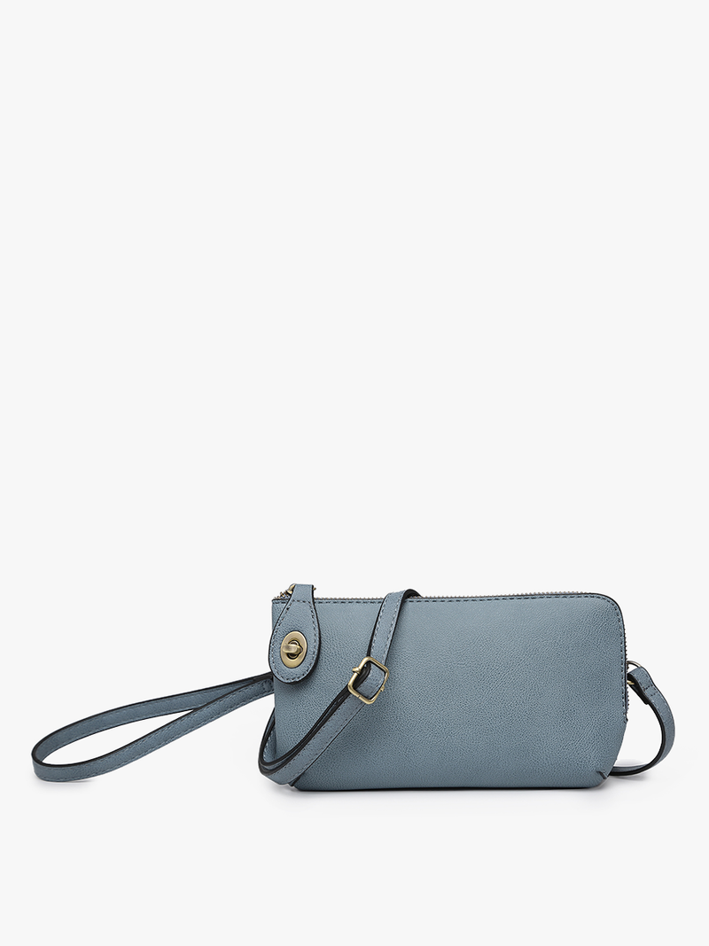 Kendall Mocha Crossbody/Wristlet w/ Twist Lock