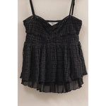 Black Spaghetti Strap Lace Cami