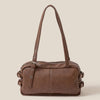 Brown Belt Strap Rectangular Hand Bag
