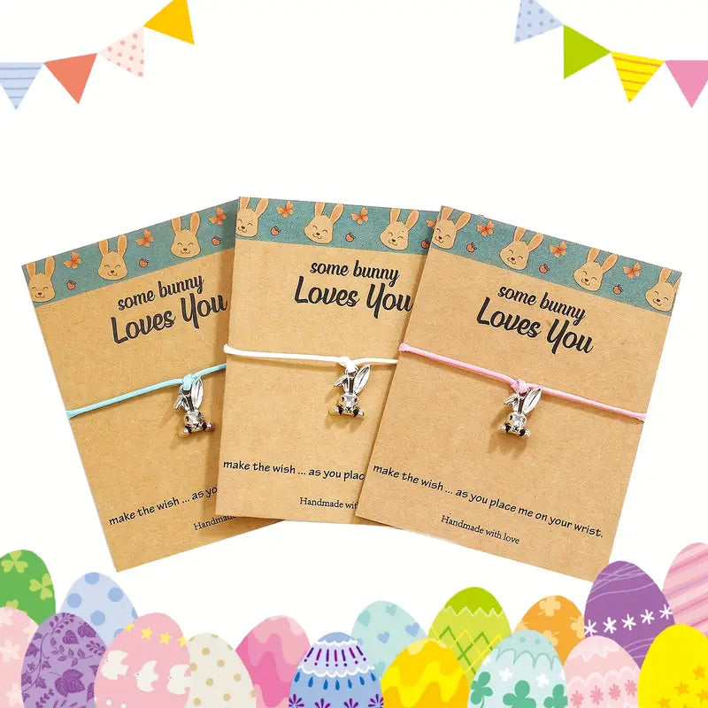 Easter Bunny Charm Bracelets