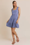 Square Neck Tiered Dress