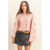 Light Pink Bow Tied Detail Sweater