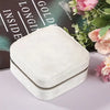 WHITE Velvet Travel Jewelry Organizer with Mirror