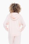 Pearl Blush Dolman Sleeve Fleece Hoodie