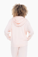 Pearl Blush Dolman Sleeve Fleece Hoodie