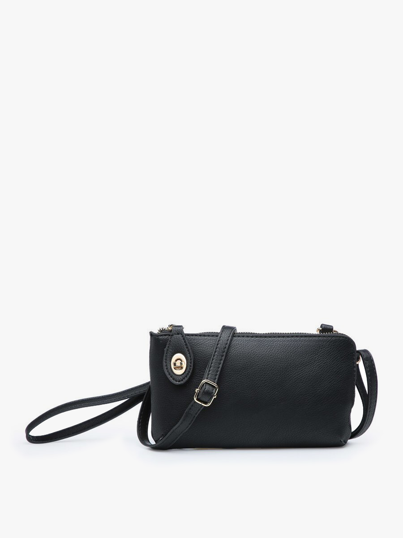 Kendall Light Beige Crossbody/Wristlet w/ Twist Lock
