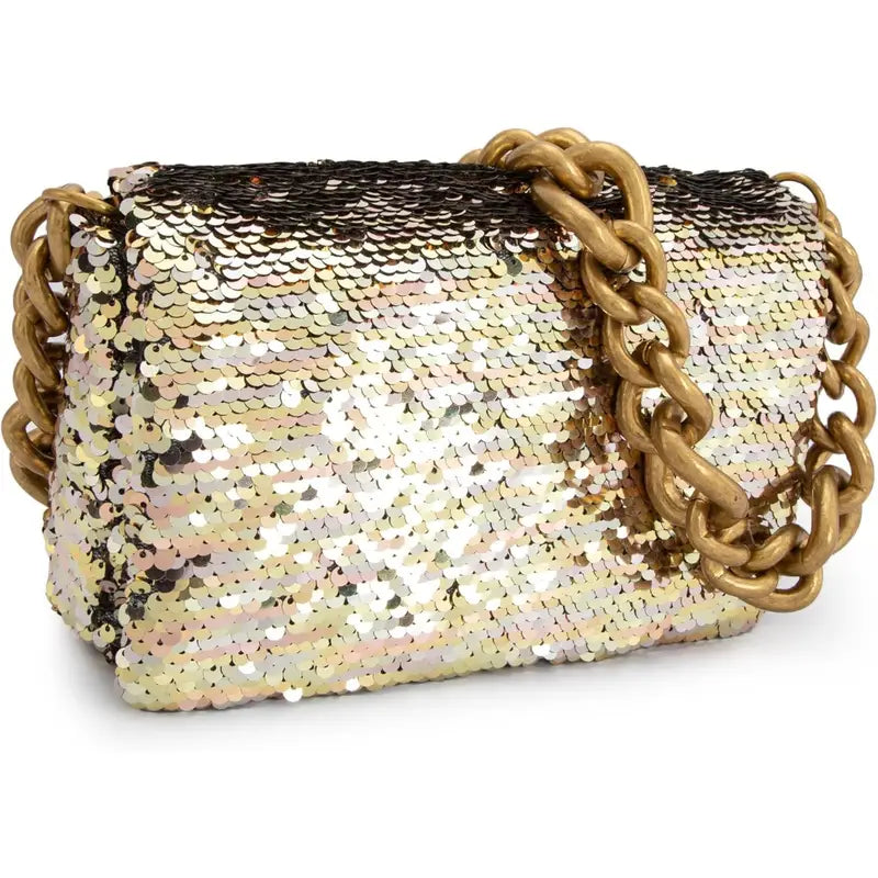 Allie Sequin Bag | Silver or Gold