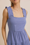 Square Neck Tiered Dress