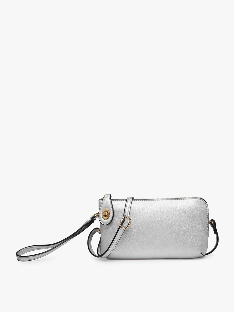 Kendall Mocha Crossbody/Wristlet w/ Twist Lock