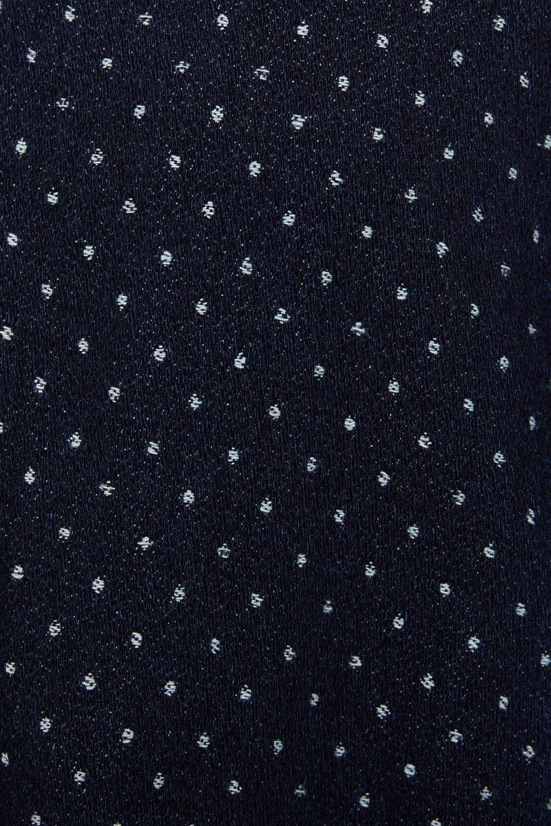 Polka Dot Denim Shorts
