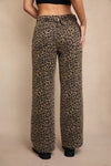 Mid-Rise Leopard Print Boyfriend Jeans