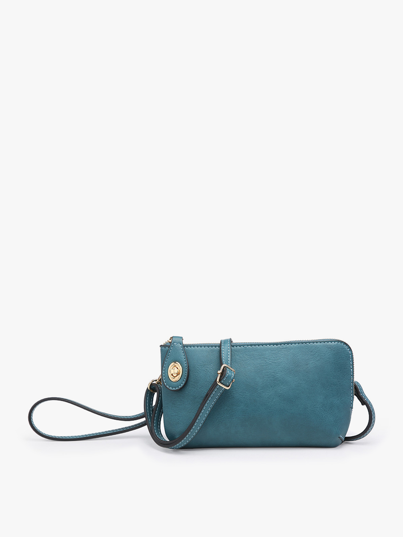 Kendall Mocha Crossbody/Wristlet w/ Twist Lock
