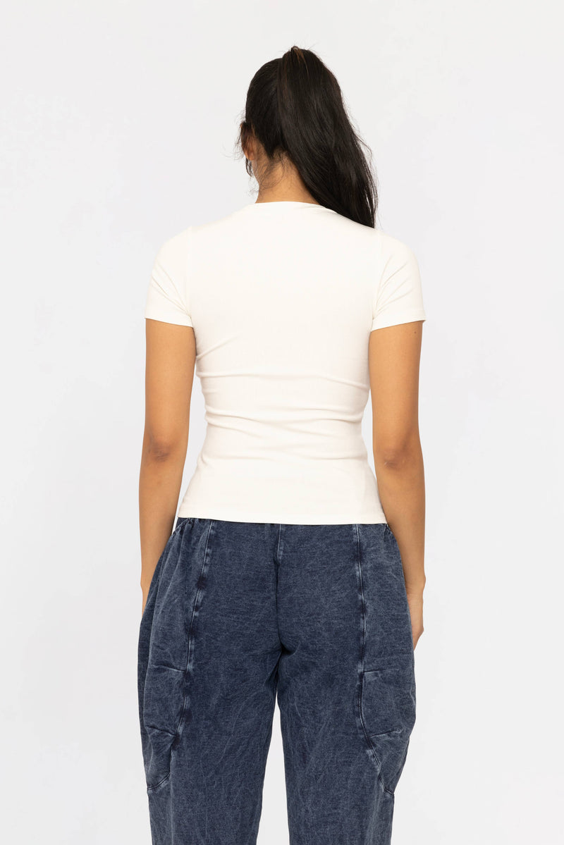 Essential Short-Sleeved White Top