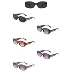 Olivia Rectangular Narrow Square Sunglasses (5 Colors)