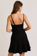 Tiered Spaghetti Babydoll Red Mini Dress