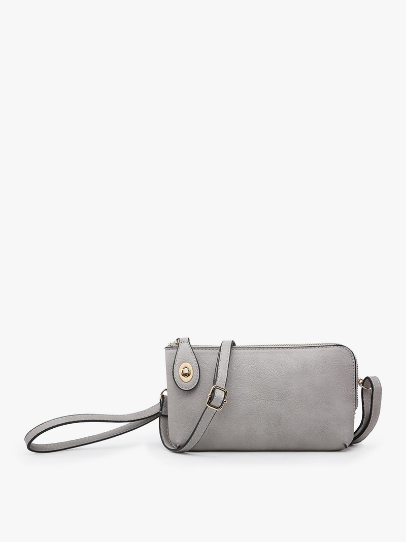 Kendall Mocha Crossbody/Wristlet w/ Twist Lock