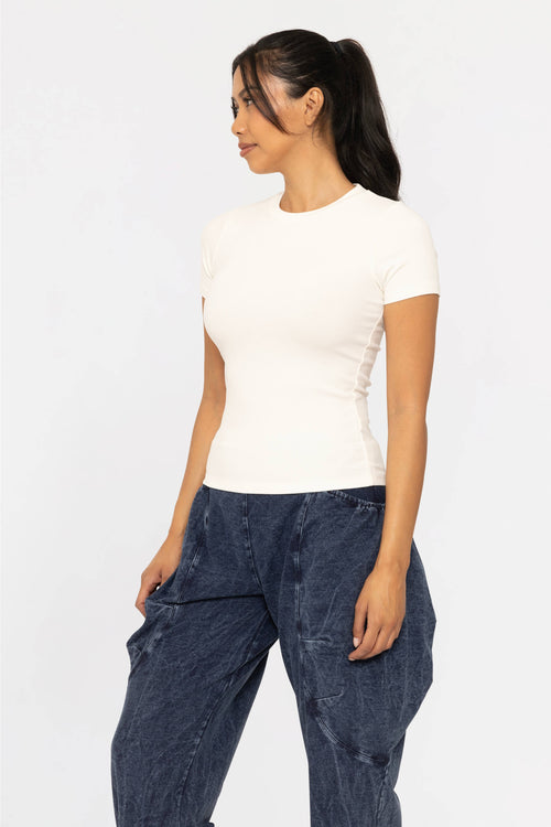 Essential Short-Sleeved White Top