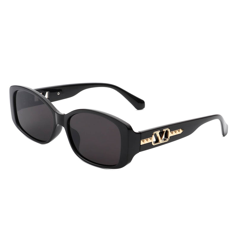 Olivia Rectangular Narrow Square Sunglasses (5 Colors)