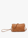 Riley Saddle 3 Compartment Crossbody/Wristlet