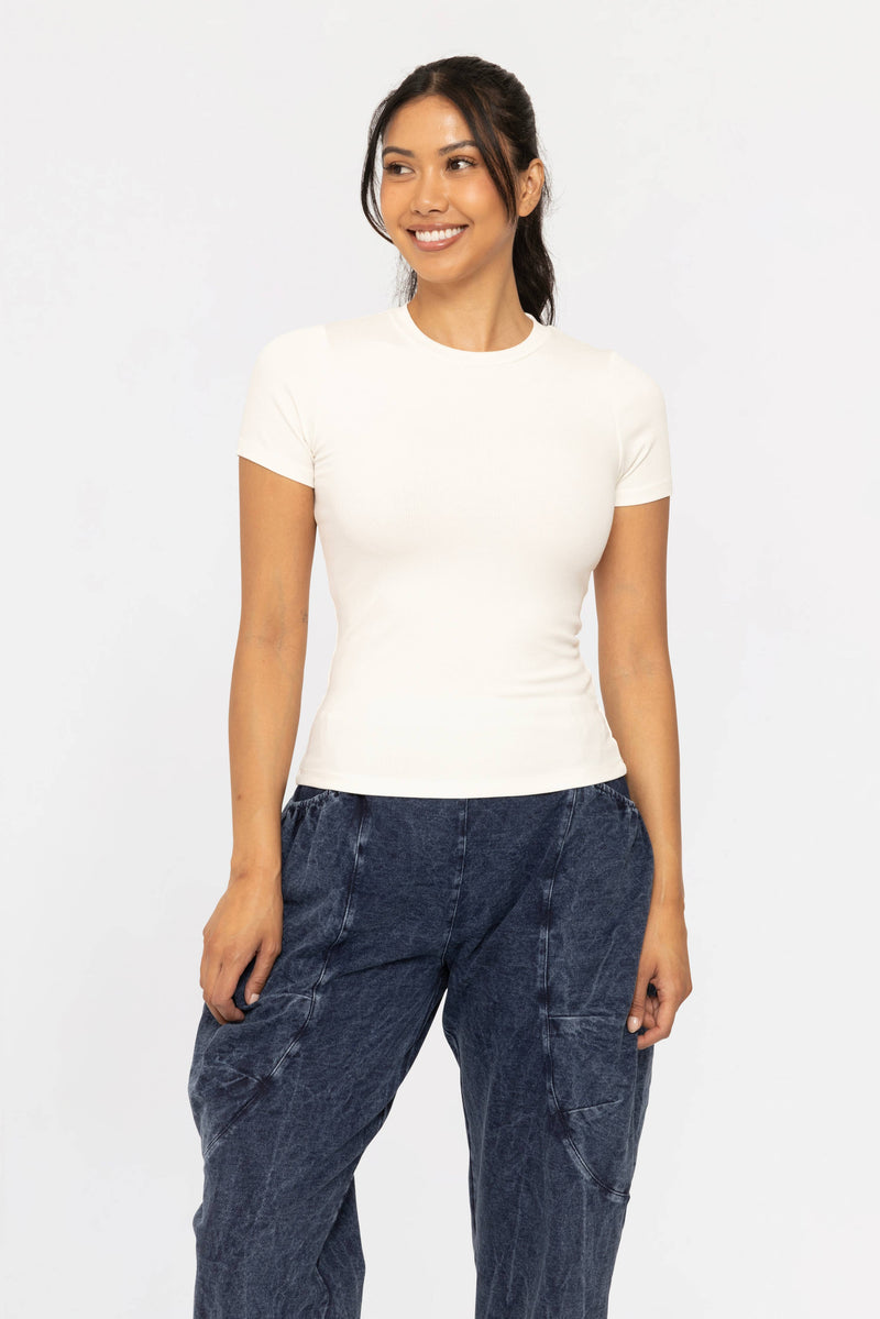 Essential Short-Sleeved White Top