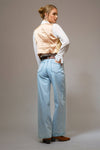 Western Diamond Studded Straight Leg Jeans