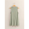 Sage Green Sleeveless Mini Dress