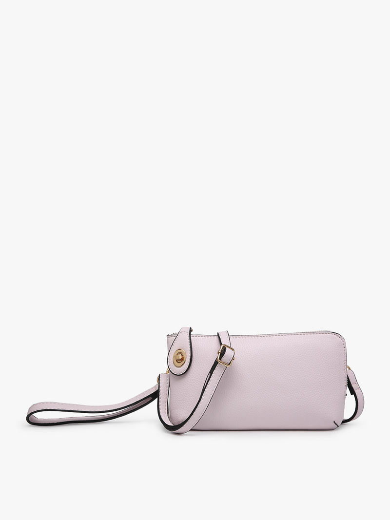 Kendall Mocha Crossbody/Wristlet w/ Twist Lock
