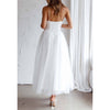 In My Dreams White Chiffon Midi Dress
