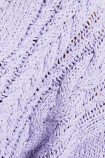 Lavender Knit Cardigan