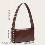 Studded Faux Leather Bag (2 Colors)