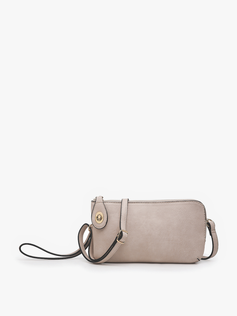 Kendall Mocha Crossbody/Wristlet w/ Twist Lock