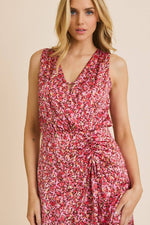 Abstract Print Midi Dress